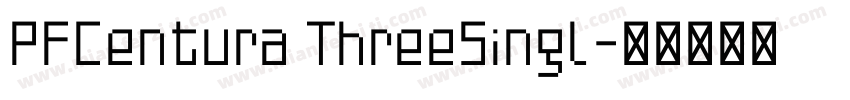 PFCentura ThreeSingl字体转换